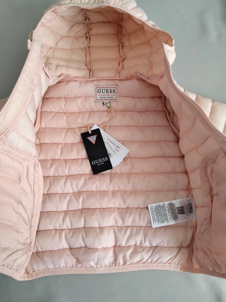 💗 Chaqueta ligera acolchada rosa pálido – 3 años – Guess – Nueva con etiqueta – photo 9